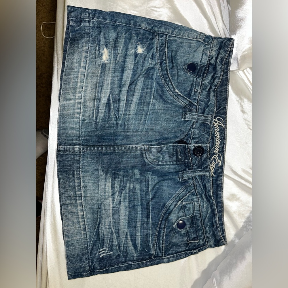 AE 2000s denim skirt